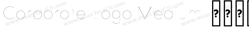 Corporate Logo Medium字体转换